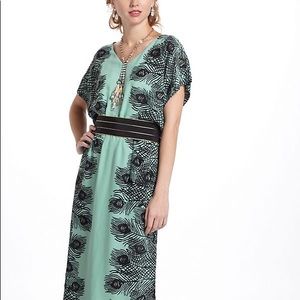 Cory Lynn Calter for Anthropologie Peacock Dress